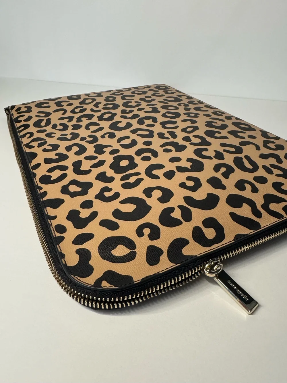 Kate Spade Leopard Laptop Case with Zipper